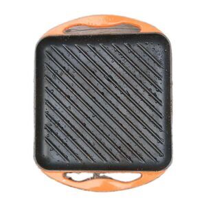 Le Creuset Enameled Cast Iron Rectangular Skinny Griddle 13" x 8.5" Red-Orange